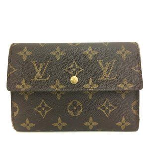 0404124 Louis Vuitton Monogram Porte Tresor Etui Papiers Trifold Wallet